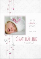 Borítékos képeslap - Gratulálunk a babához! (Good News - lány)